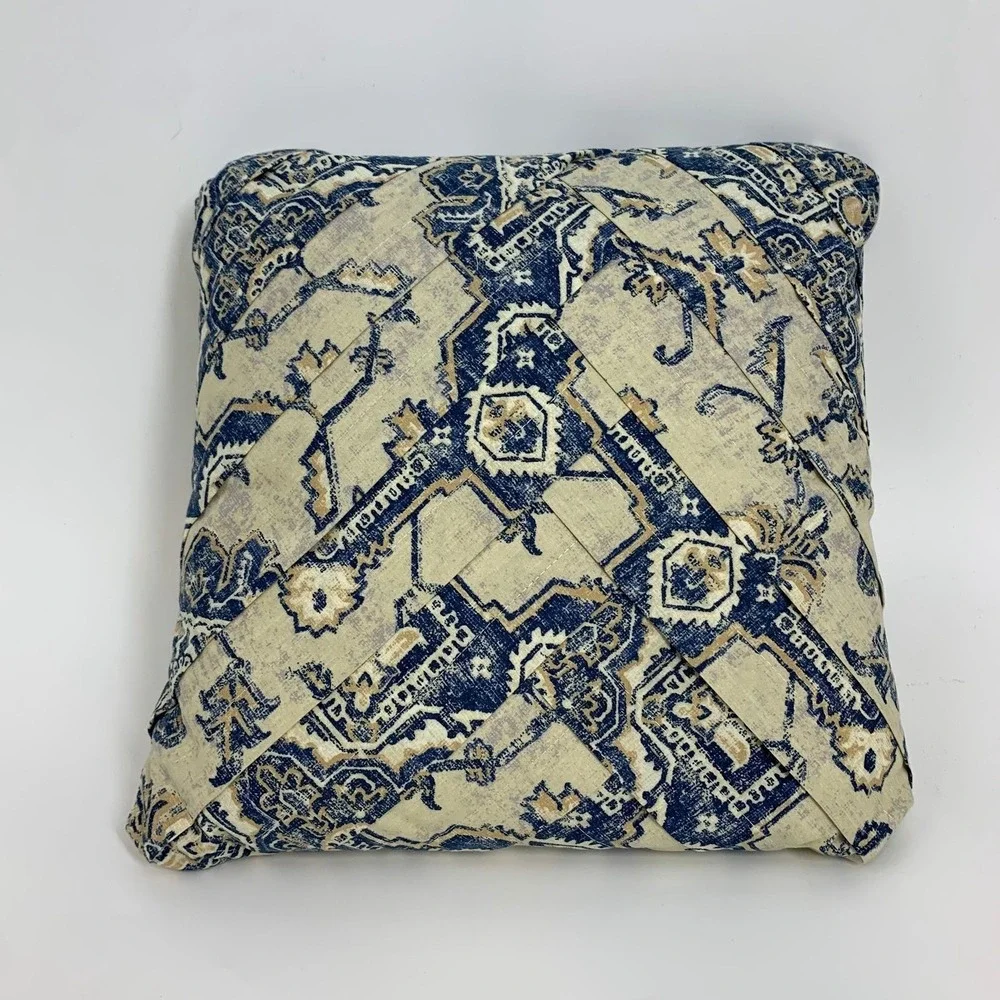 Southshore Fine Linens Oversized Seven Piece Quilt Set Full Queen Blue Medallion